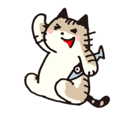 Pouch the cat sticker #233601