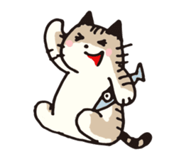 Pouch the cat sticker #233601
