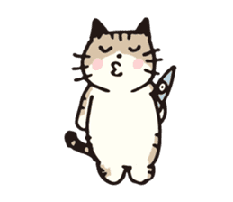 Pouch the cat sticker #233603