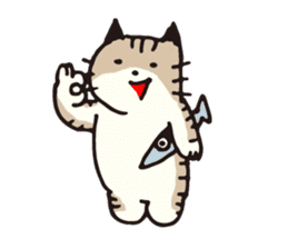 Pouch the cat sticker #233605