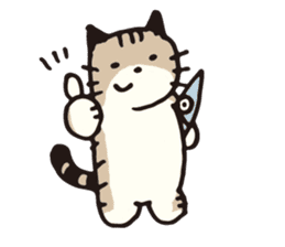Pouch the cat sticker #233606