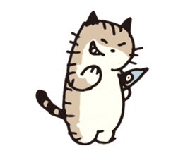 Pouch the cat sticker #233612