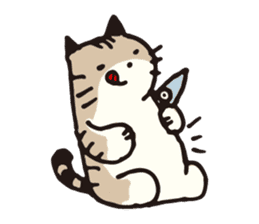 Pouch the cat sticker #233613