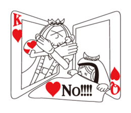 Lover's King&Queen sticker #234153