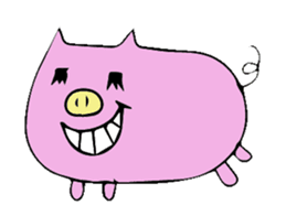 HAPPY PIG sticker #234241