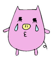 HAPPY PIG sticker #234245