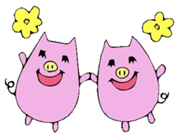 HAPPY PIG sticker #234247