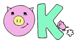 HAPPY PIG sticker #234250