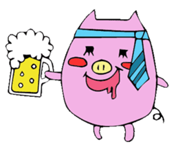 HAPPY PIG sticker #234252