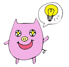 HAPPY PIG sticker #234254