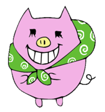 HAPPY PIG sticker #234256