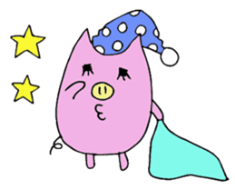 HAPPY PIG sticker #234257