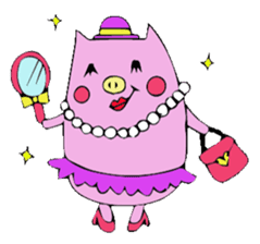 HAPPY PIG sticker #234261