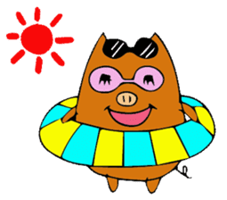 HAPPY PIG sticker #234262