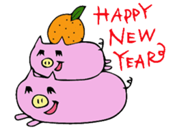 HAPPY PIG sticker #234271