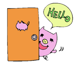 HAPPY PIG sticker #234273