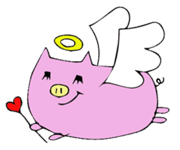 HAPPY PIG sticker #234278