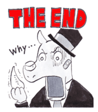 Animal gentleman that can not be honest2 sticker #234543