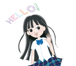 My avatar "Long black hair" sticker #234562