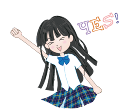 My avatar "Long black hair" sticker #234564