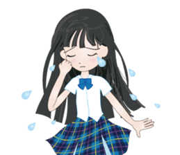 My avatar "Long black hair" sticker #234565