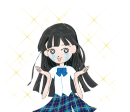 My avatar "Long black hair" sticker #234566