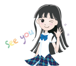 My avatar "Long black hair" sticker #234569