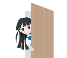 My avatar "Long black hair" sticker #234570