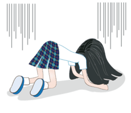 My avatar "Long black hair" sticker #234572