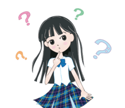 My avatar "Long black hair" sticker #234574