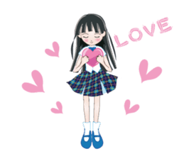 My avatar "Long black hair" sticker #234577