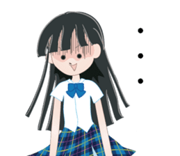 My avatar "Long black hair" sticker #234578