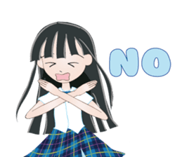 My avatar "Long black hair" sticker #234580