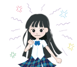 My avatar "Long black hair" sticker #234581