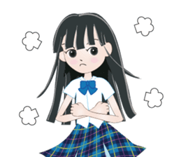 My avatar "Long black hair" sticker #234582