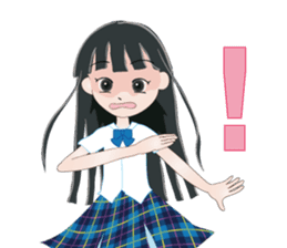 My avatar "Long black hair" sticker #234583