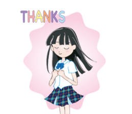My avatar "Long black hair" sticker #234587