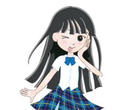 My avatar "Long black hair" sticker #234588