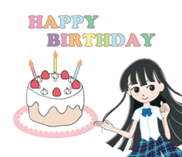 My avatar "Long black hair" sticker #234591