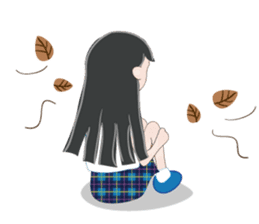 My avatar "Long black hair" sticker #234592