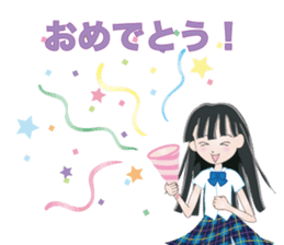 My avatar "Long black hair" sticker #234594