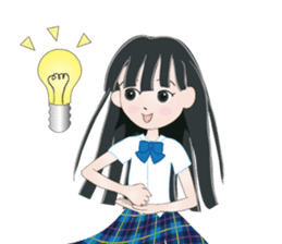 My avatar "Long black hair" sticker #234596