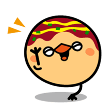 octopus ball sparrow sticker #234761
