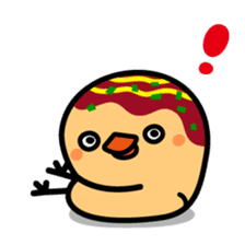 octopus ball sparrow sticker #234764
