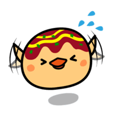 octopus ball sparrow sticker #234767