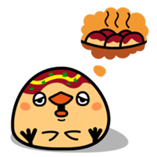 octopus ball sparrow sticker #234770