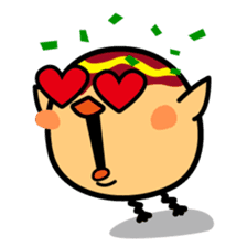 octopus ball sparrow sticker #234772