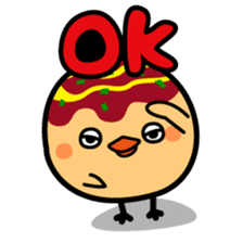 octopus ball sparrow sticker #234773