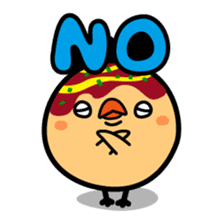 octopus ball sparrow sticker #234774