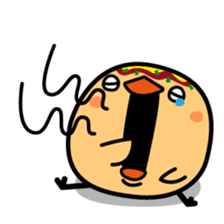 octopus ball sparrow sticker #234776